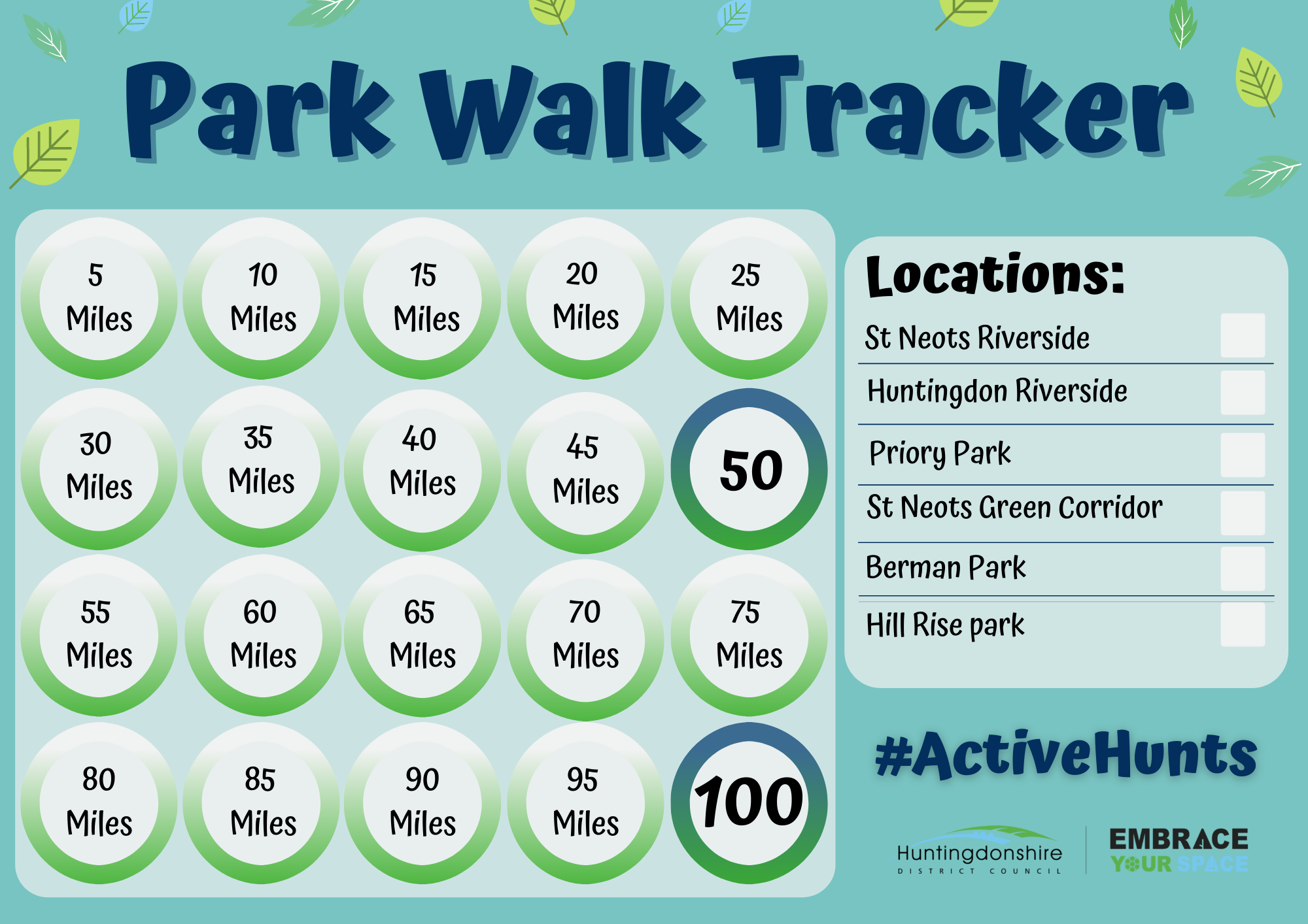 Park Walk Miles Tracker
